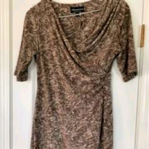 V neck dress